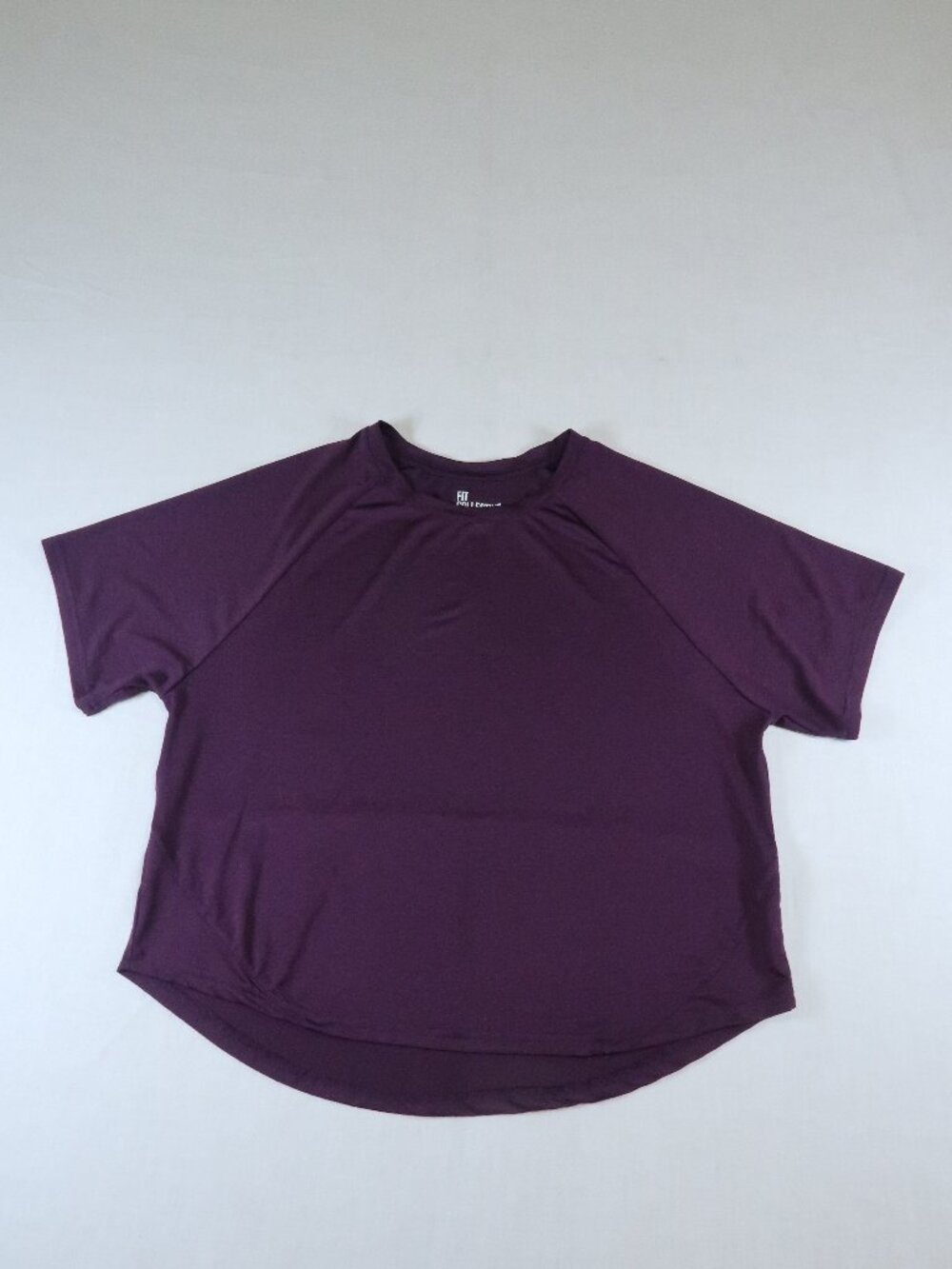 Fit Collective Purple Dolman Sleeve Workout Top Medium Relaxed Athletic Tee